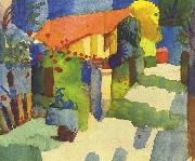 August Macke Haus im Garten France oil painting artist